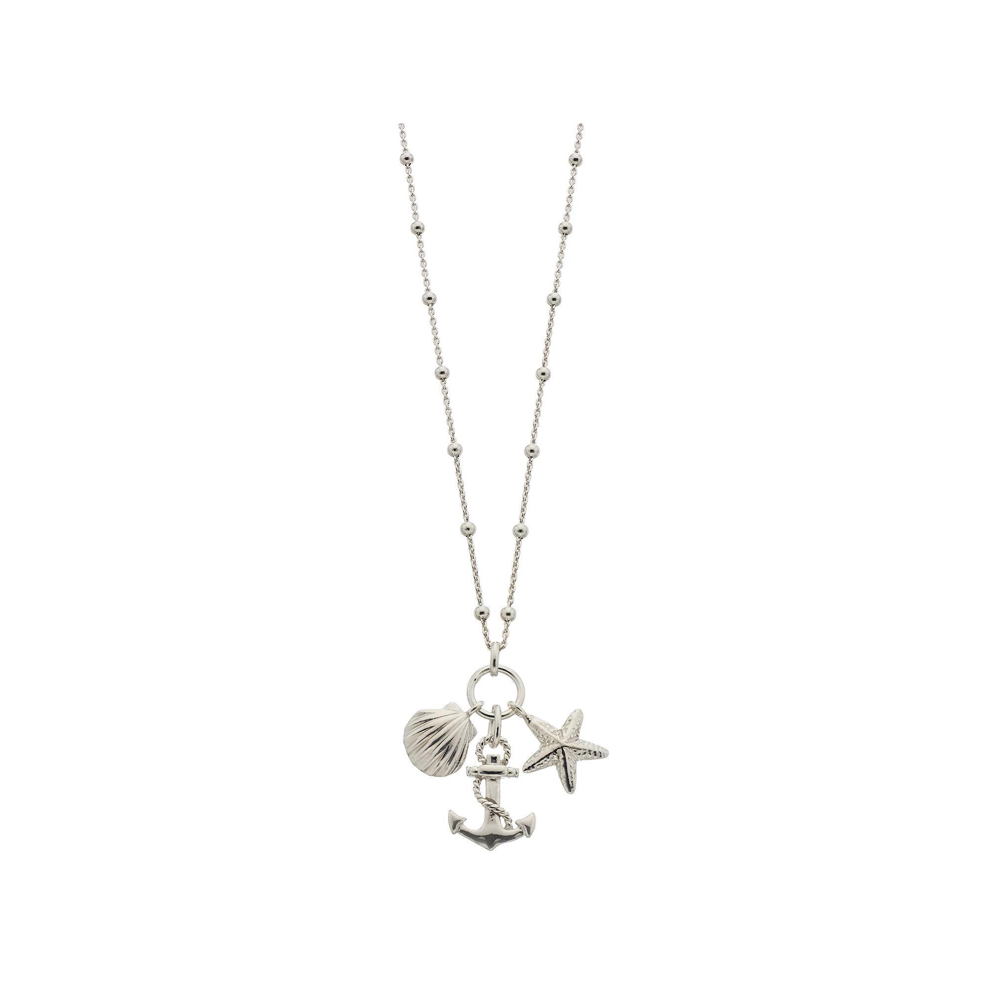 Sterling Silver Sea Life Necklace, Women's, Size: 18" Product Image