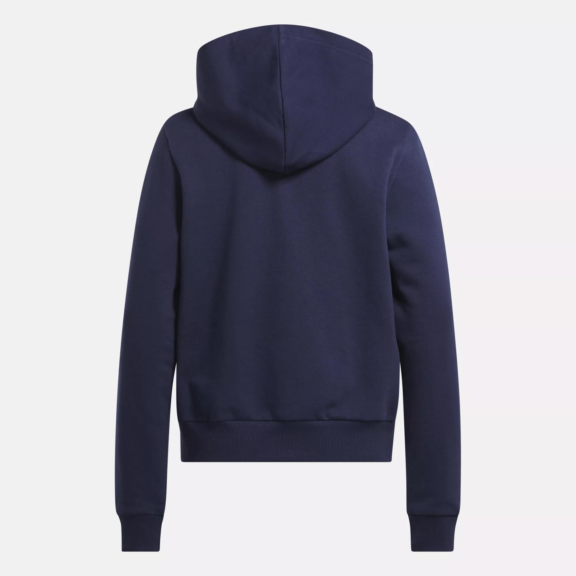 Women's Reebok Identity Small Logo Fleece Full-Zip Hoodie Female Product Image