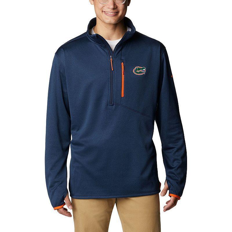 Mens Columbia Navy Florida Gators Park View Omni-Wick Half-Zip Top Product Image