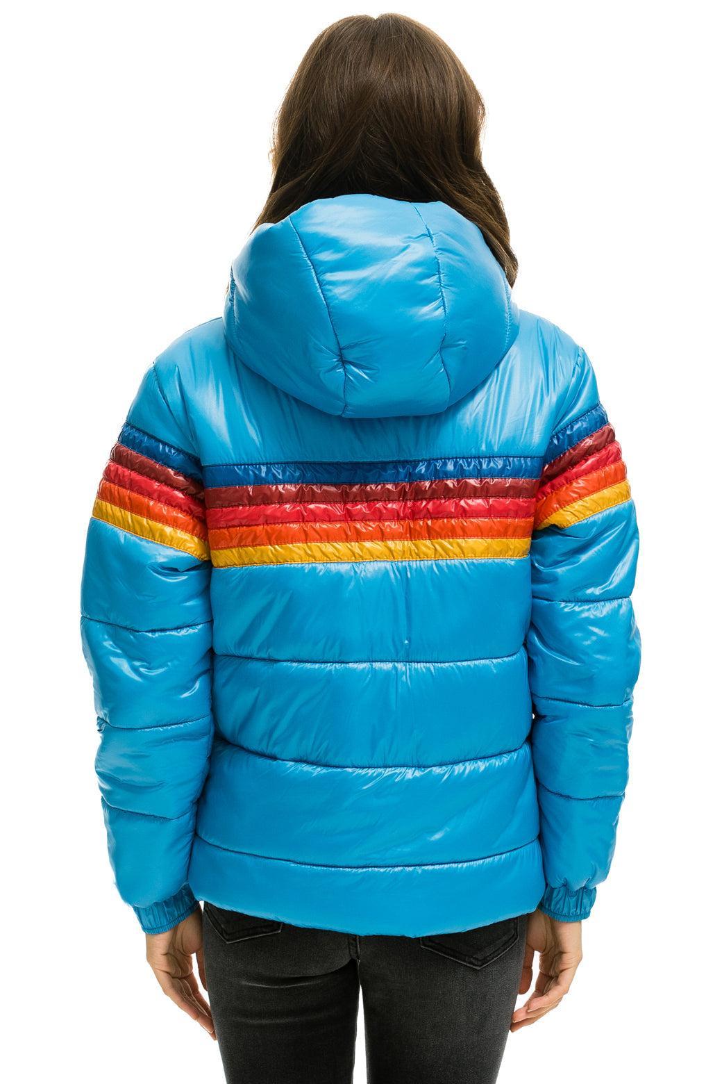 5 STRIPE LUXE TREKKER JACKET - GLOSSY OCEAN Female Product Image