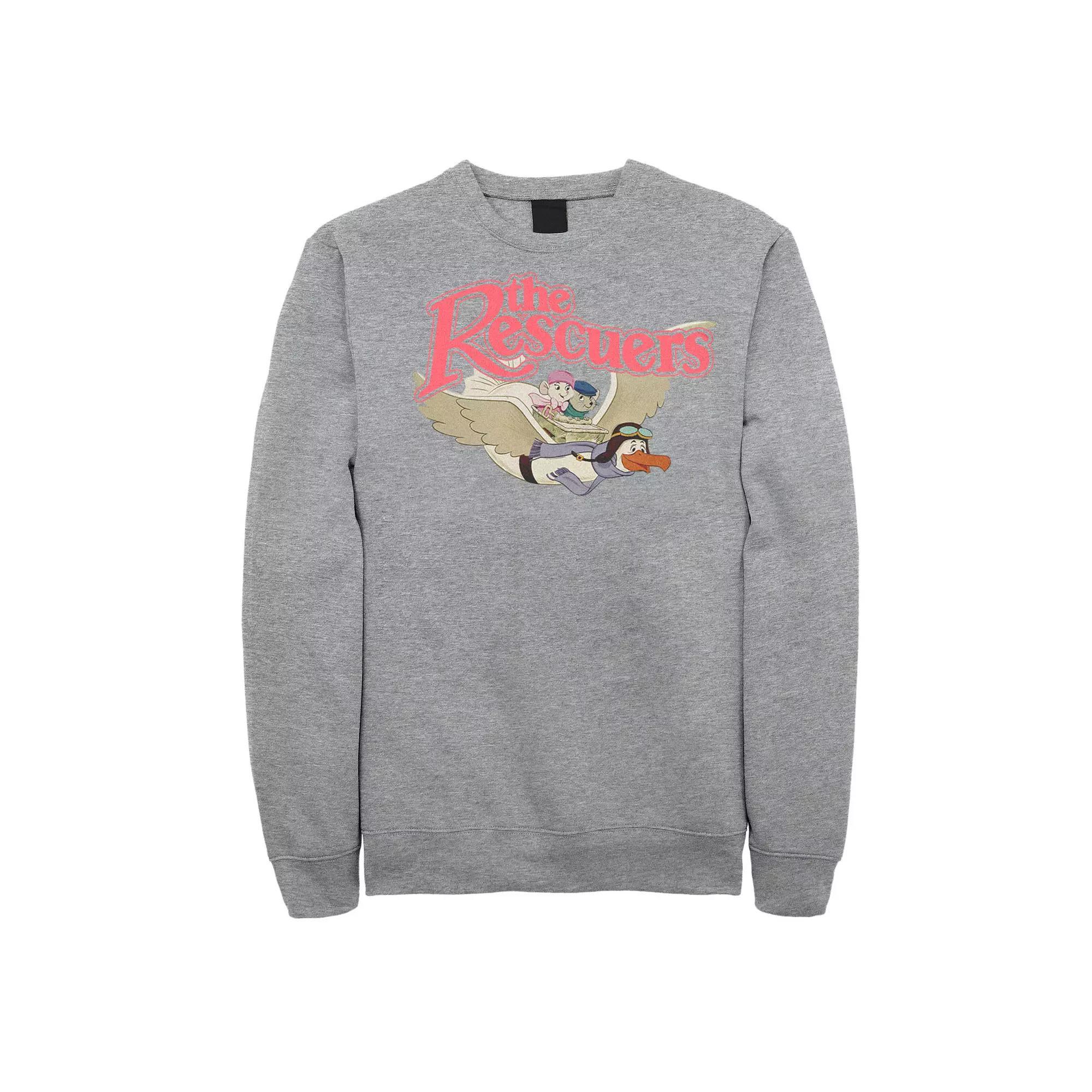 Disney's The Rescuers Men's Orville Flight Sweatshirt, Size: XXL, Athletic Grey Product Image