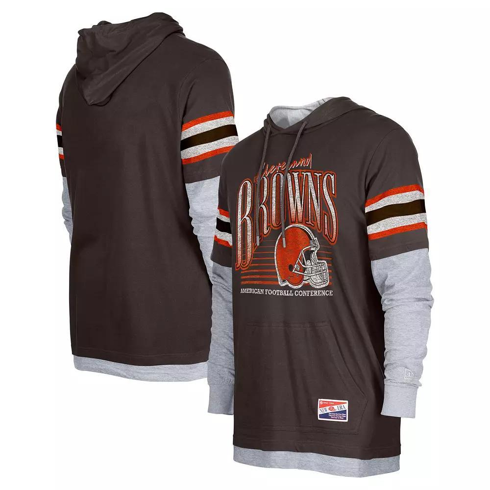 Mens New Era Cleveland s Twofer Long Sleeve Hooded T-Shirt Product Image