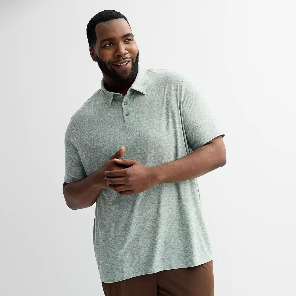 Big & Tall FLX Wander Polo, Men's, Size: 3XB, Green Grey Product Image