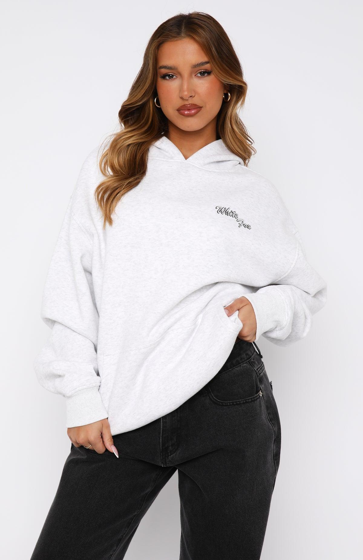 Self Love Always Oversized Hoodie Grey Marle Product Image