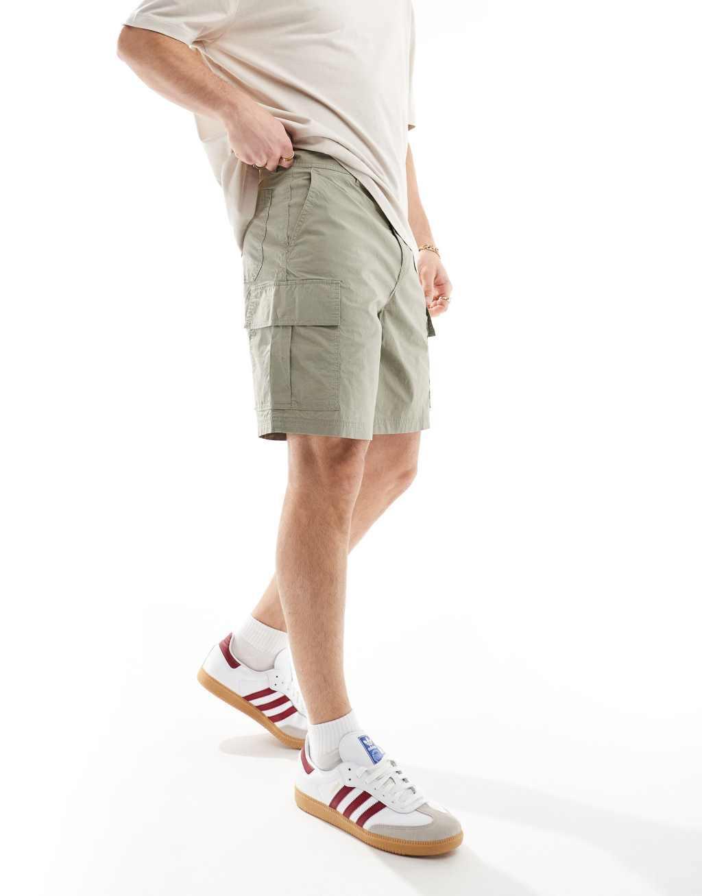 Selected Homme cargo short in khaki Product Image