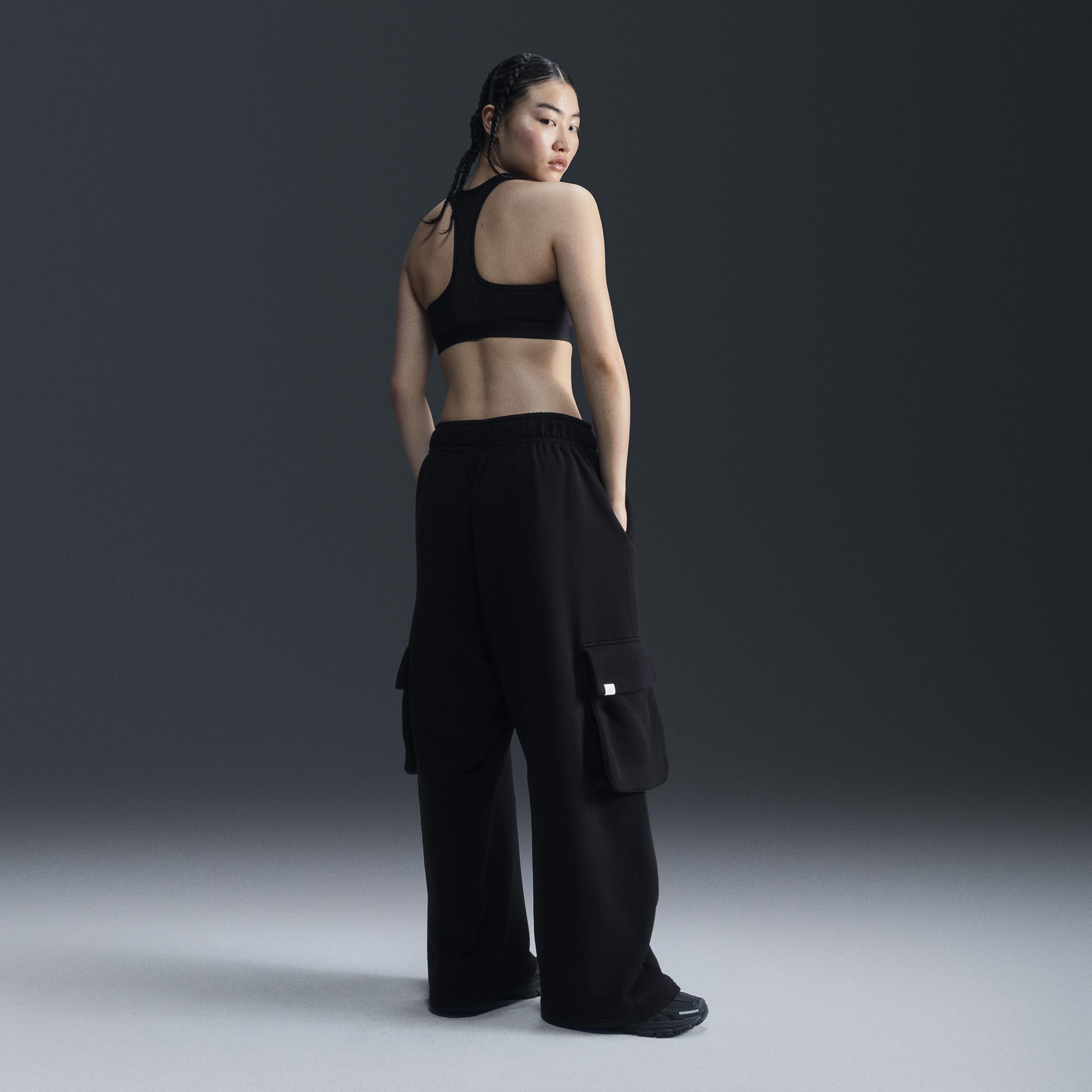 Womens Nike Sportswear Low-Rise Oversized French Terry Open-Hem Pants Product Image