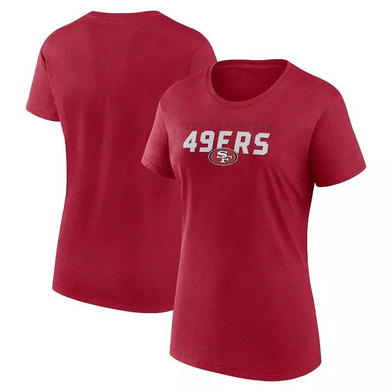 Women's Logo Athletic Cardinal Arizona Cardinals Lean Cotton T-Shirt, Size: 3XL, Red Product Image