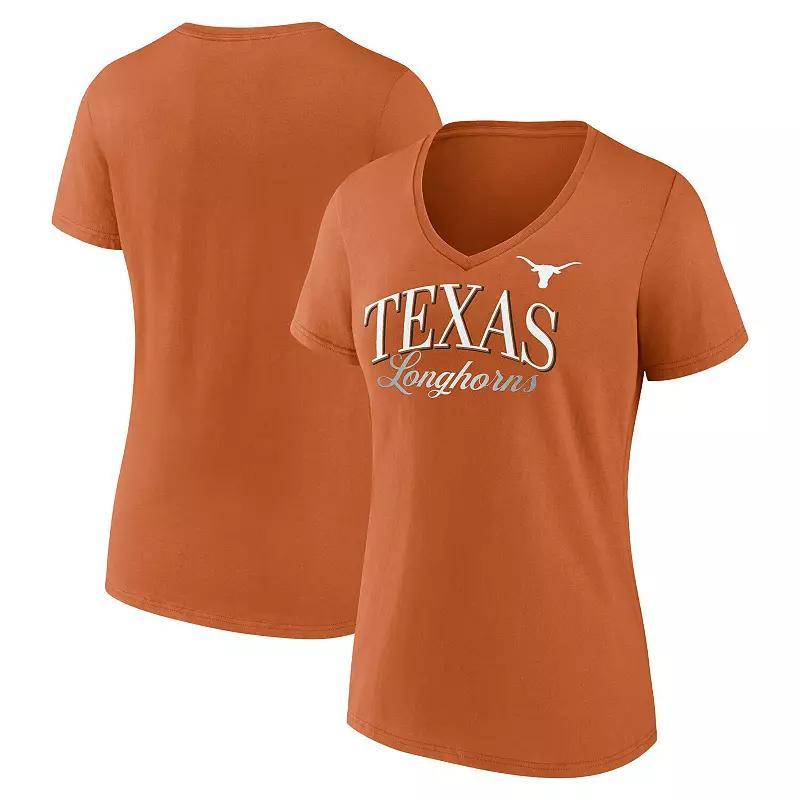 Women's Fanatics  Red Carolina Hurricanes Authentic Pro Core Primary V-Neck T-Shirt, Size: 2XL Product Image