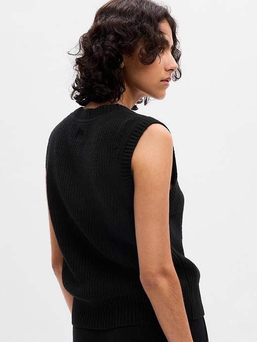 CashSoft Rib Sweater Vest Product Image