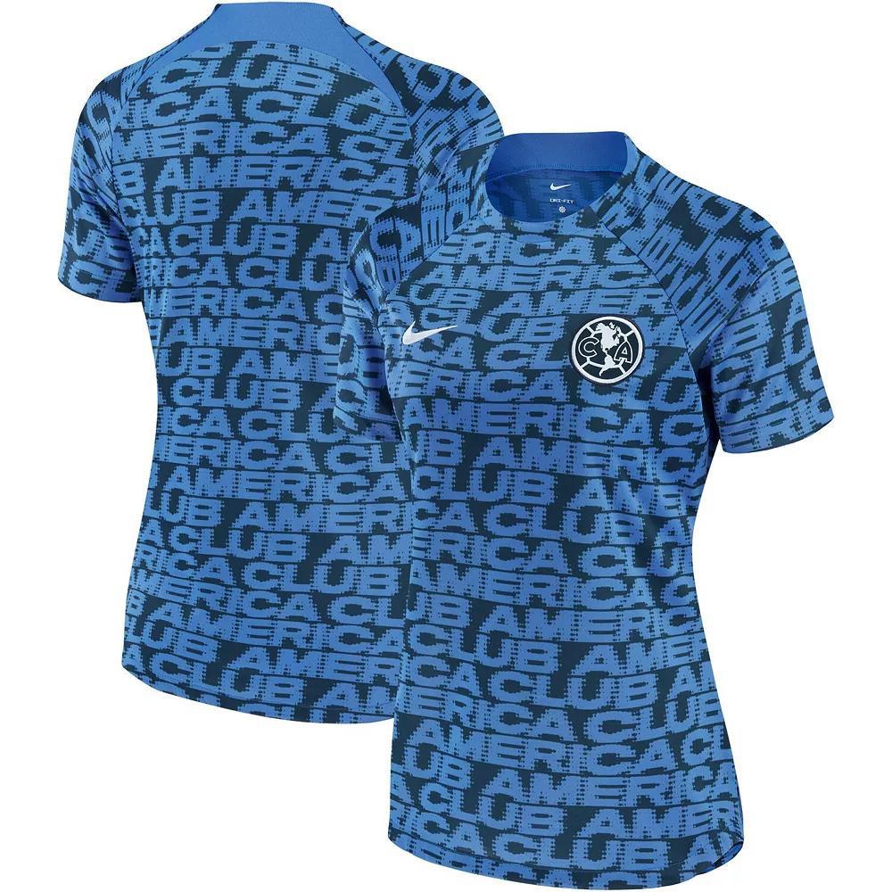 Women's Nike Navy Club America 2022/23 Pre-Match Home Performance Top, Size: Large, Caf Blue Product Image