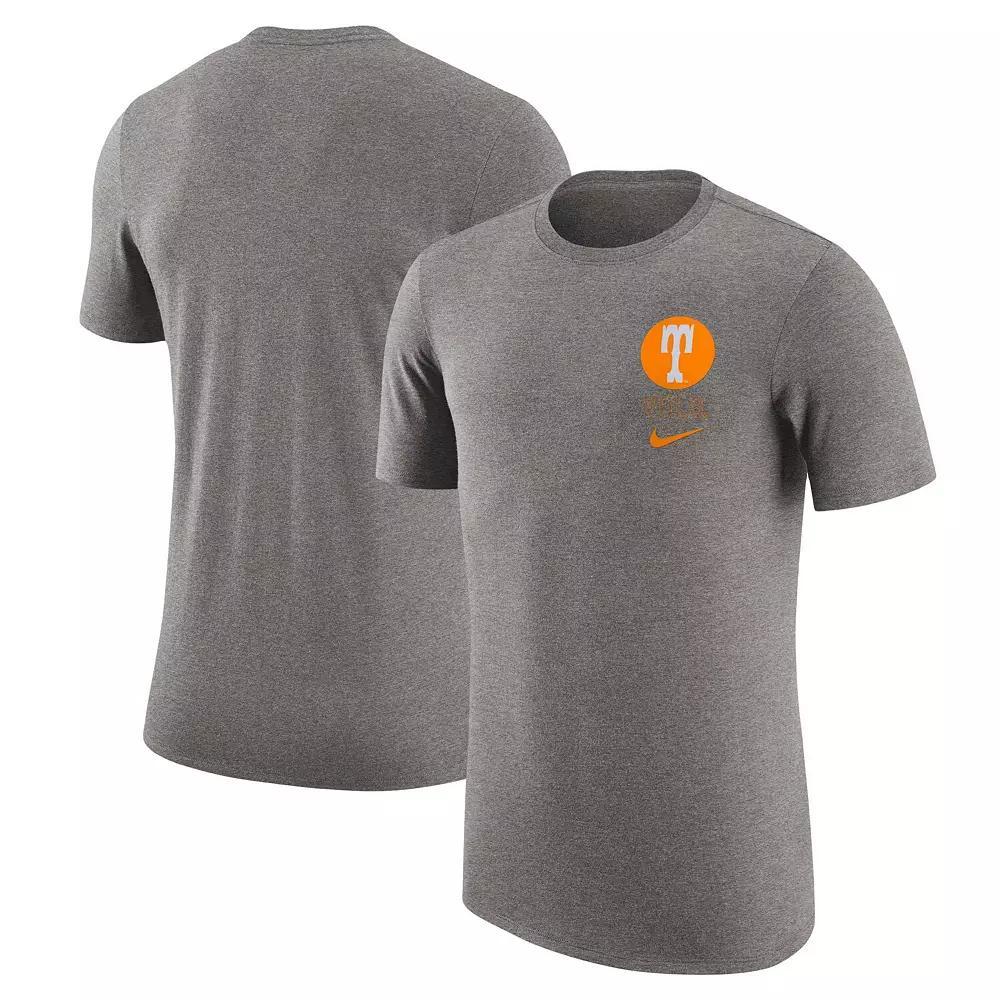Men's Nike Heather Gray Tennessee Volunteers Retro Tri-Blend T-Shirt, Size: Medium, Grey Product Image