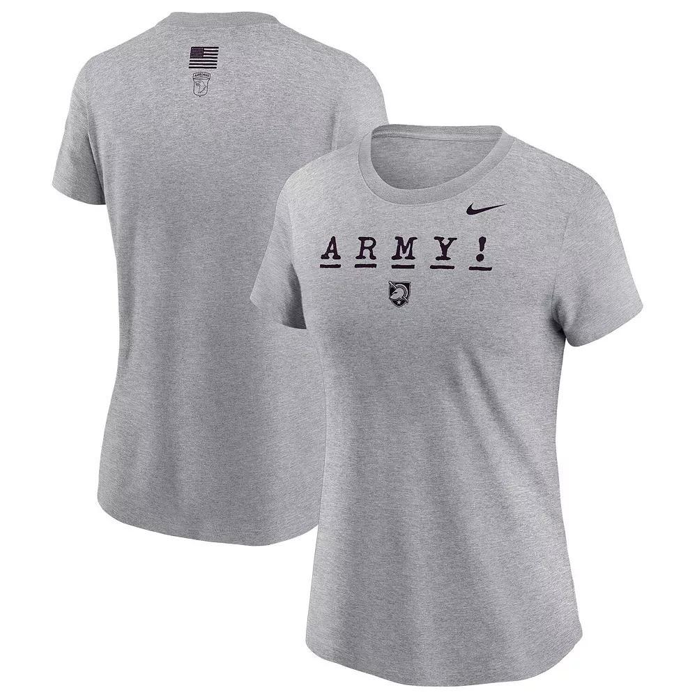 Women's Nike Gray Army Black Knights 2024 Rivalry Collection Army! T-Shirt, Size: XL, Nc2 Grey Product Image