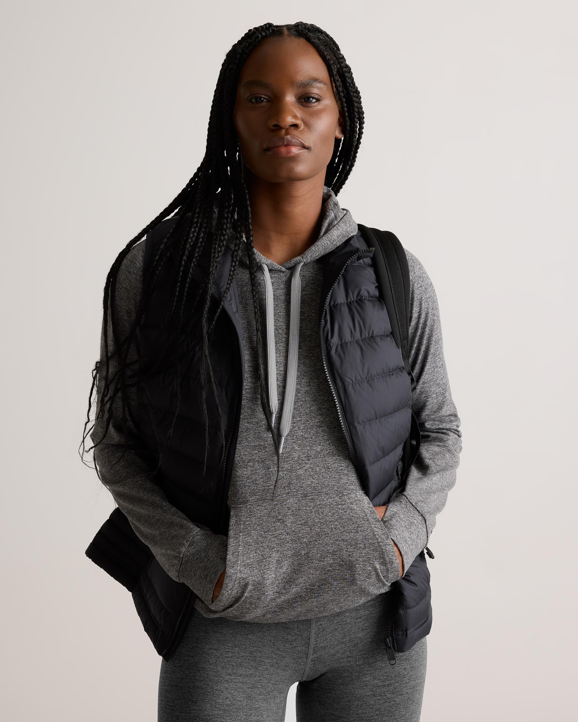 Quince | Women's Super Soft Performance Pullover Hoodie Flowknit Activewear, Size XL, Recycled Polyester Product Image