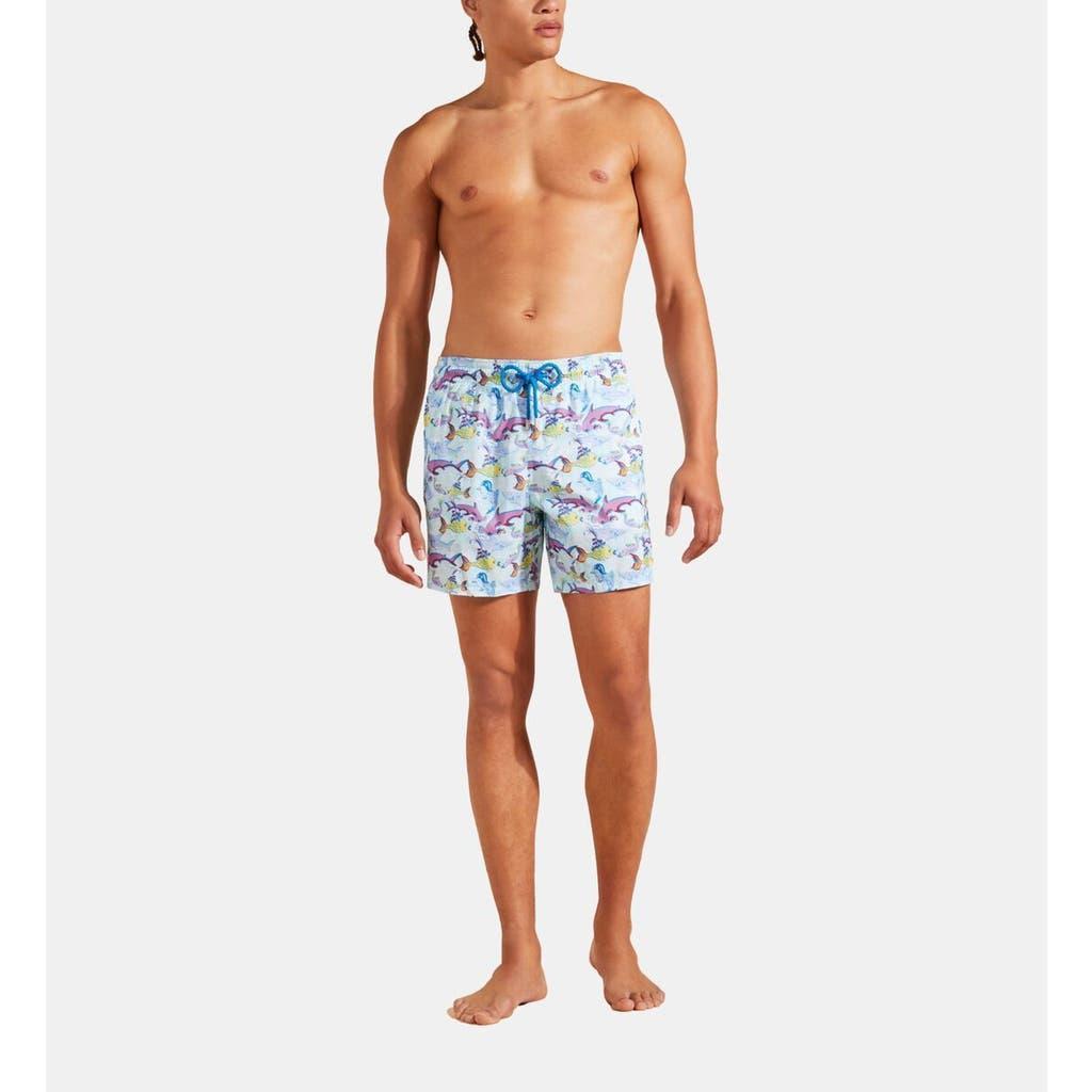 Vilebrequin Men's French History Ultra-Light And Packable Swim Trunks in Thalassa at Nordstrom, Size X-Large Product Image