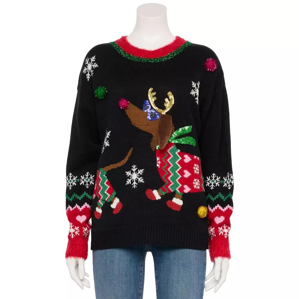 Womens Jollidays Long Sleeve Crewneck Pullover Sweater, Girls Product Image