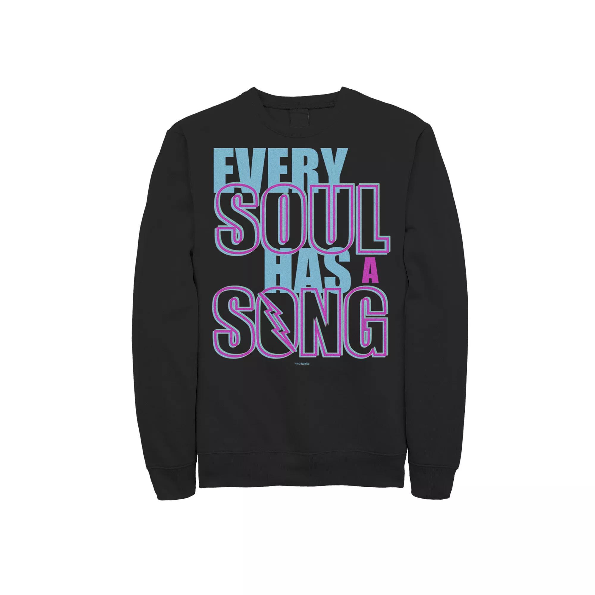 Men's Julie And The Phantoms Every Soul Has A Song Sweatshirt, Size: Medium, Black Product Image