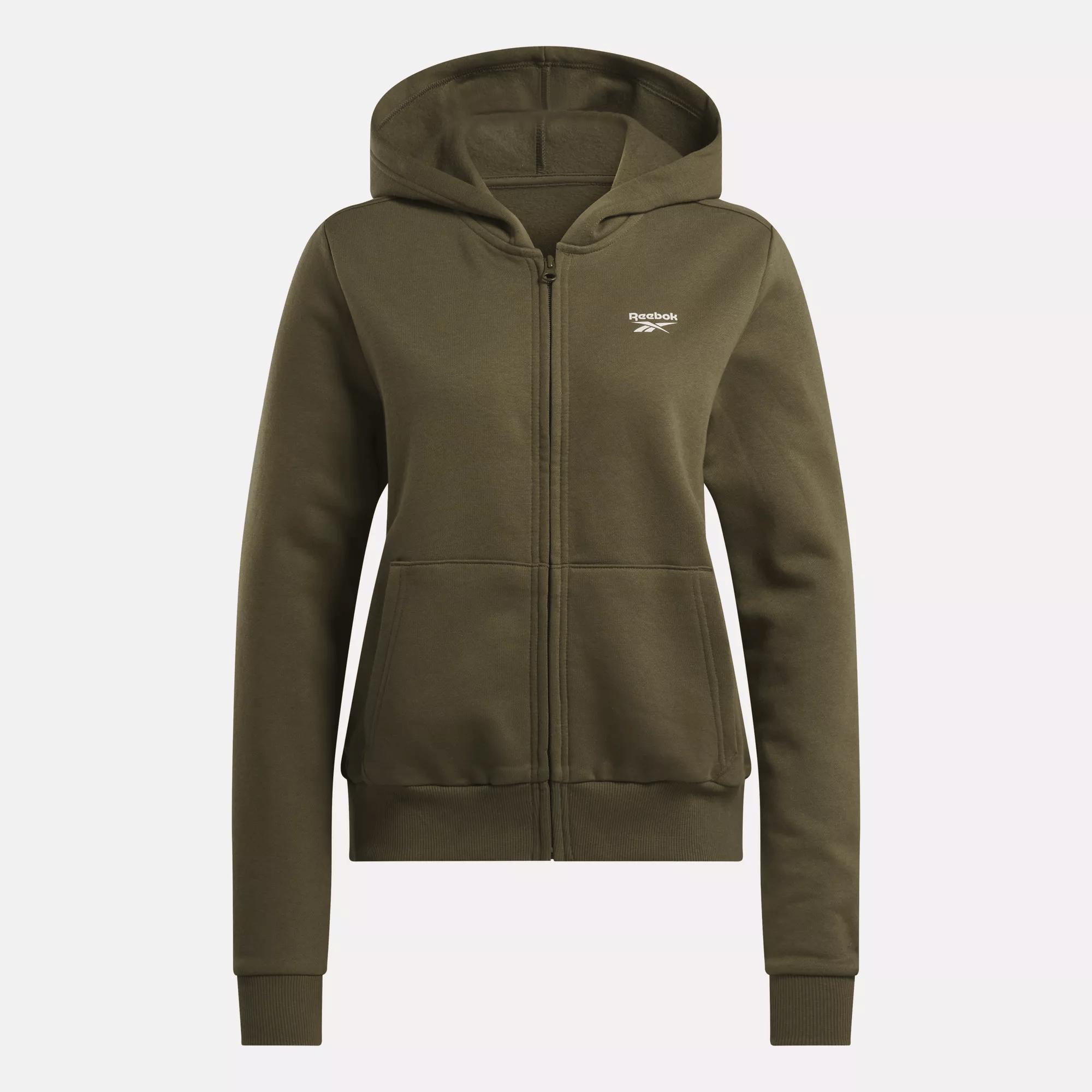 Women's Reebok Identity Small Logo Fleece Full-Zip Sweatshirt Female Product Image