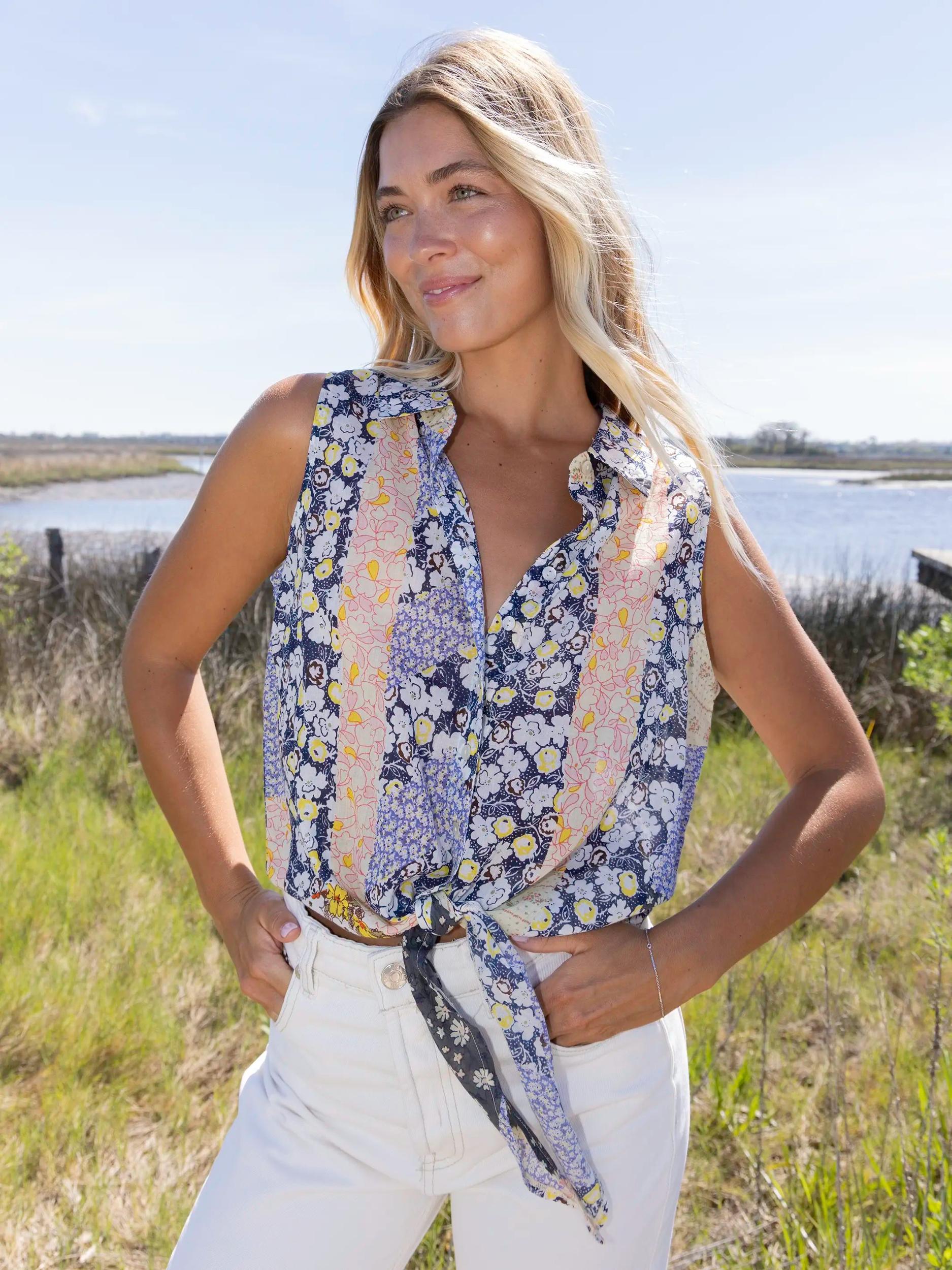 Lola Sleeveless Tie Top Product Image
