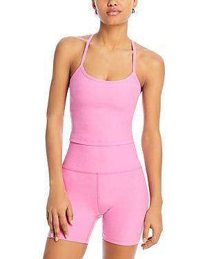Womens Spacedye Racerback Crop Tank Product Image
