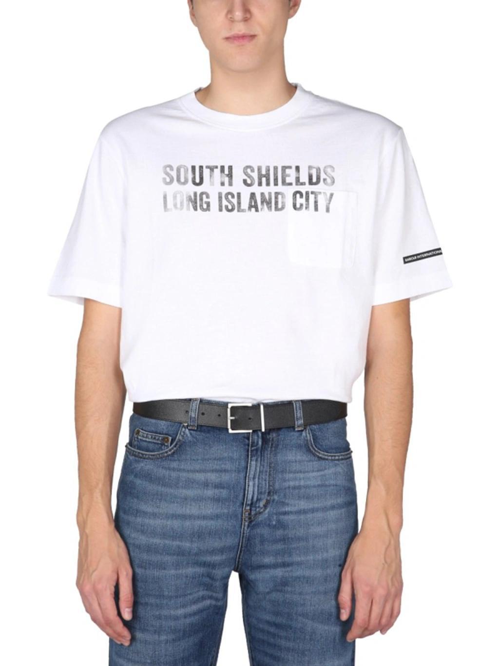 BARBOUR Engineered Garments T-shirt In White Product Image