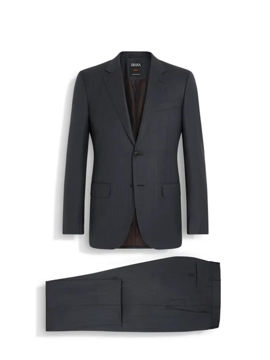 ZEGNA Dark Grey Centoventimila Wool Suit Product Image