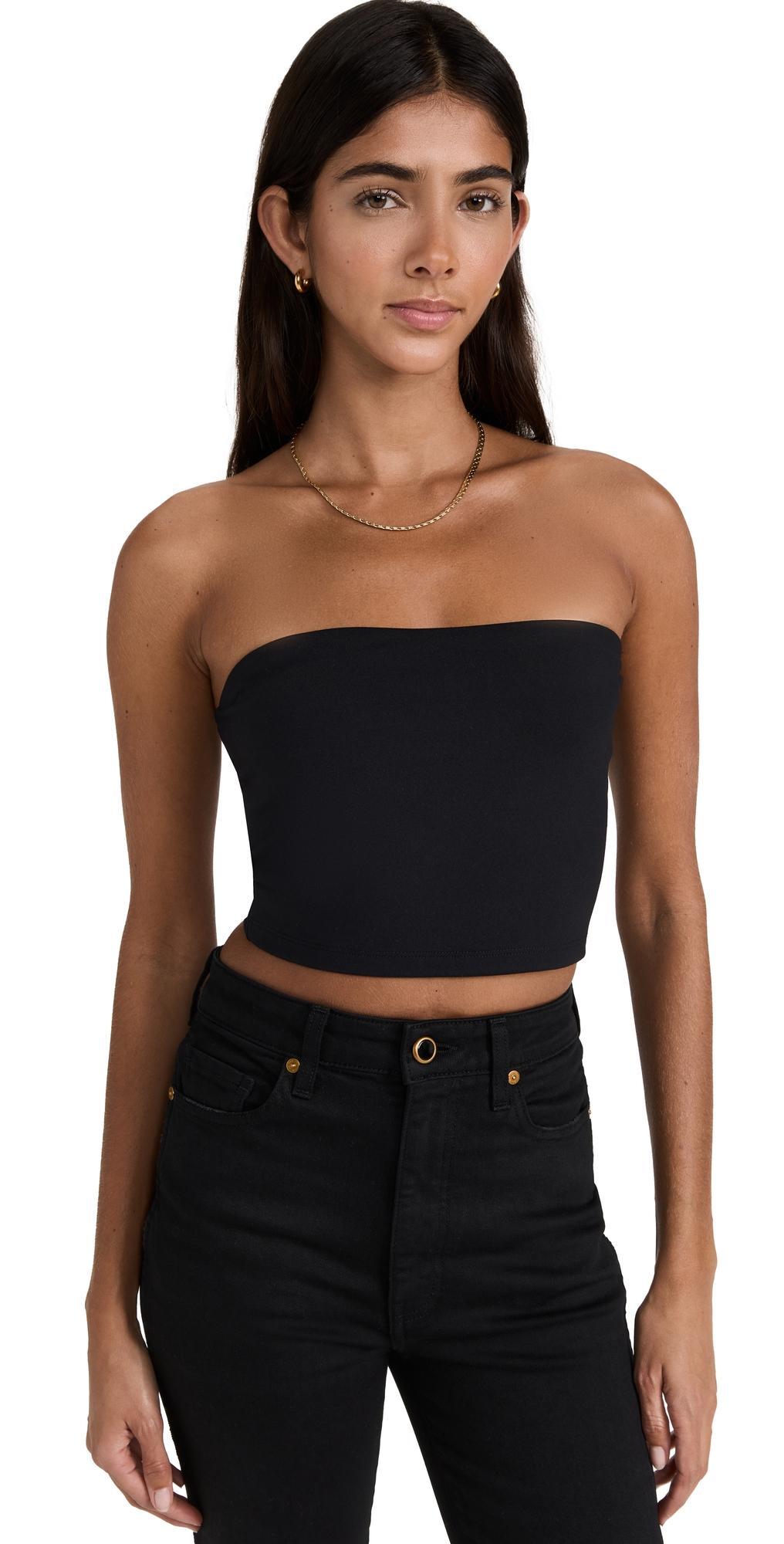 Susana Monaco Crop Tube Top Black XL Product Image