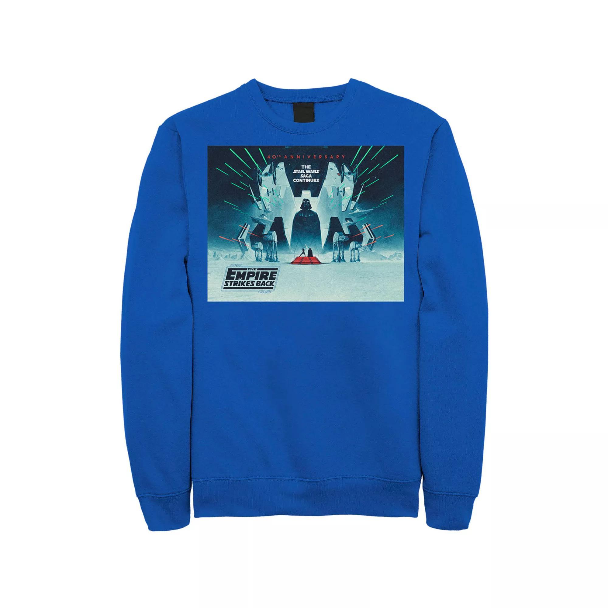 Men's Star Wars: The Empire Strikes Back 40th Anniversary Poster Sweatshirt, Size: Small, Red Product Image