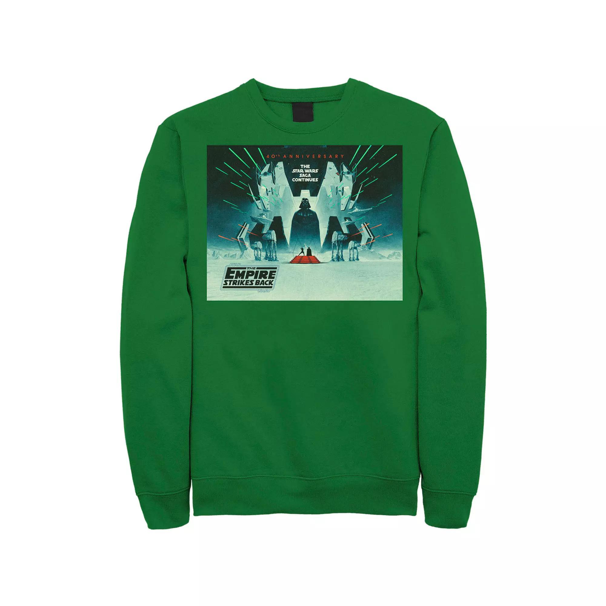 Men's Star Wars: The Empire Strikes Back 40th Anniversary Poster Sweatshirt, Size: Small, Red Product Image