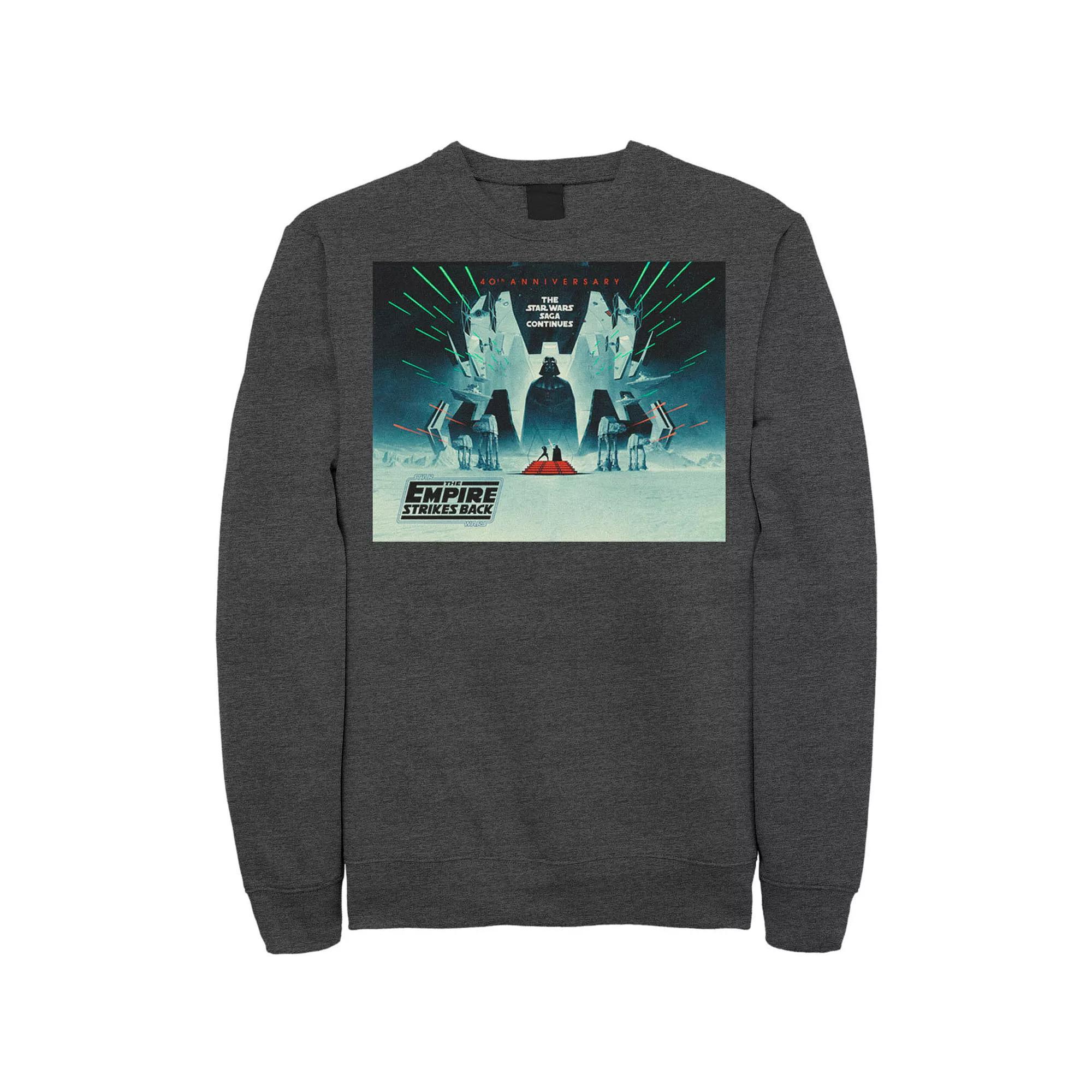Men's Star Wars: The Empire Strikes Back 40th Anniversary Poster Sweatshirt, Size: Small, Red Product Image