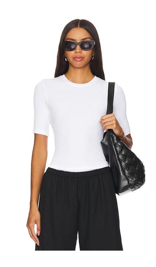 Silk Knit Half Sleeve Crew Enza Costa Product Image