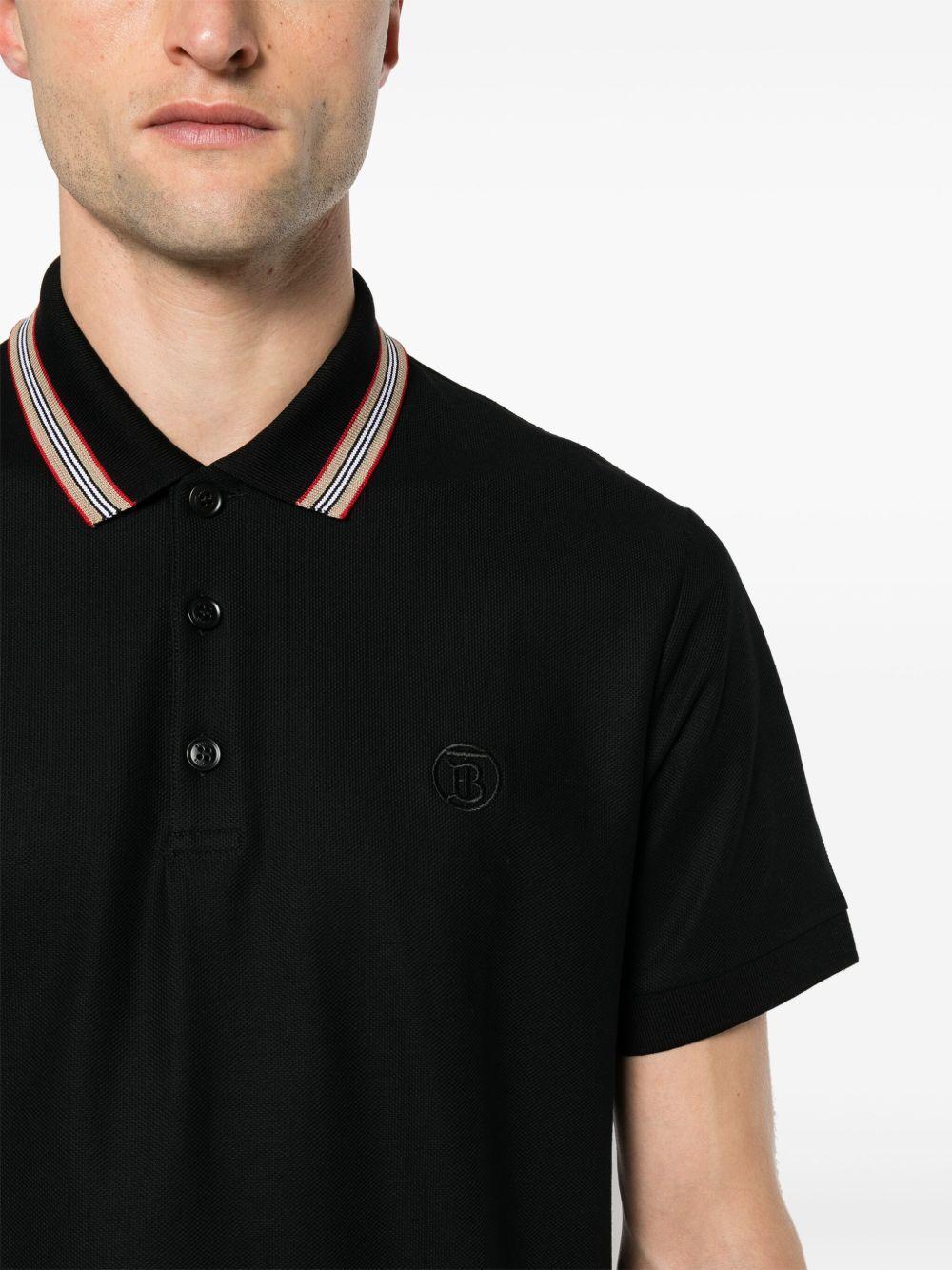 Icon stripe cotton polo shirt Product Image