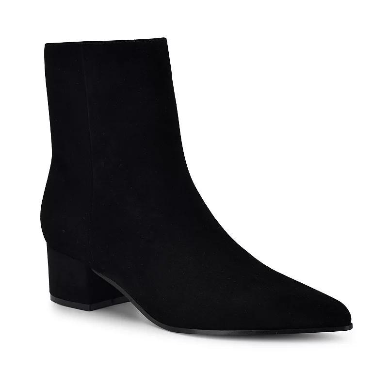 Nine West Maribu Women's Pointy Toe Dress Ankle Boots, Size: 6.5, Black Leather Product Image
