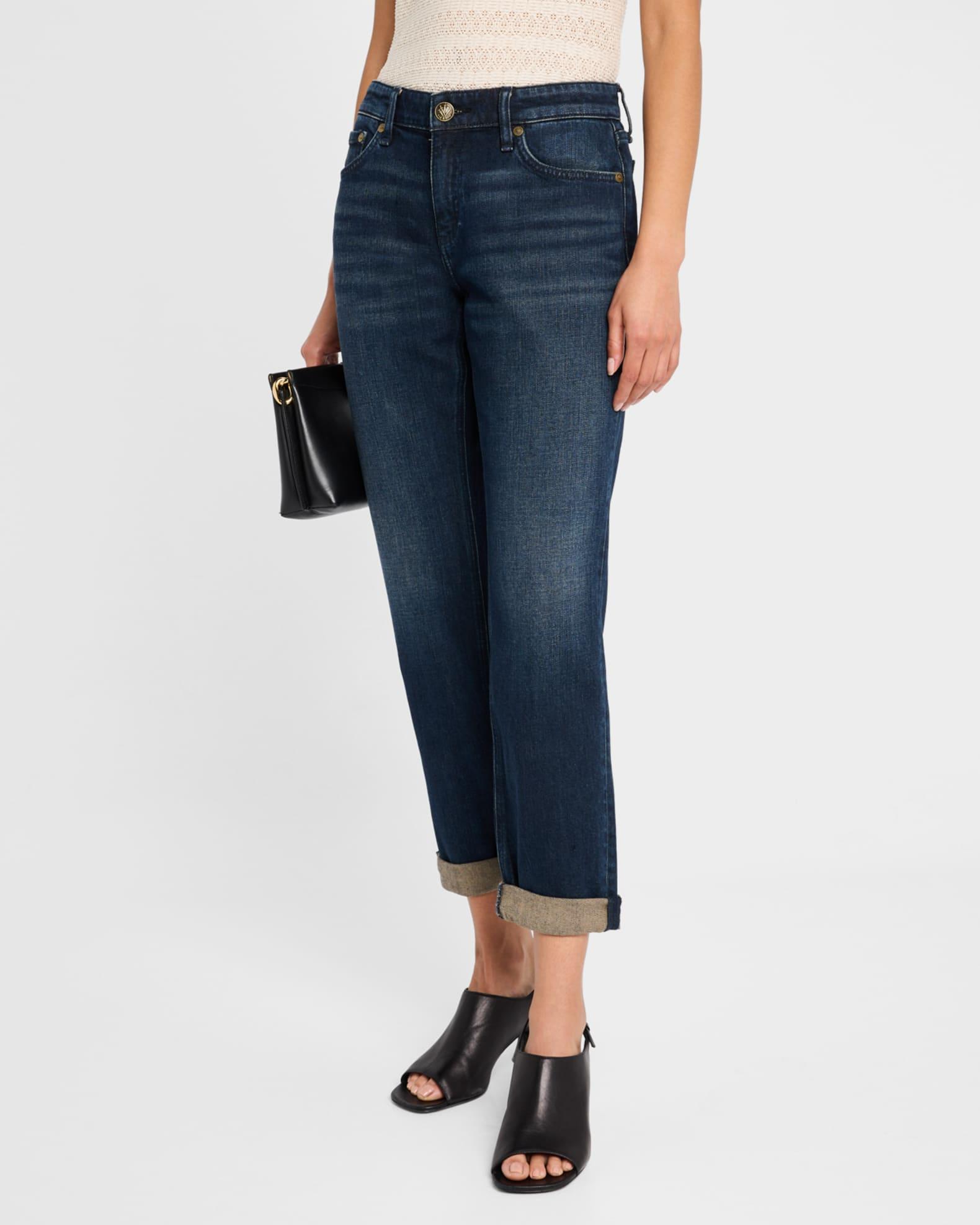 Dre Low-Rise Slim Boyfriend Jeans Product Image