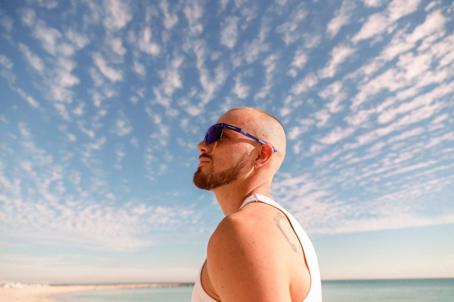 Biscayners Cypress Blue Men's Sunglasses Product Image