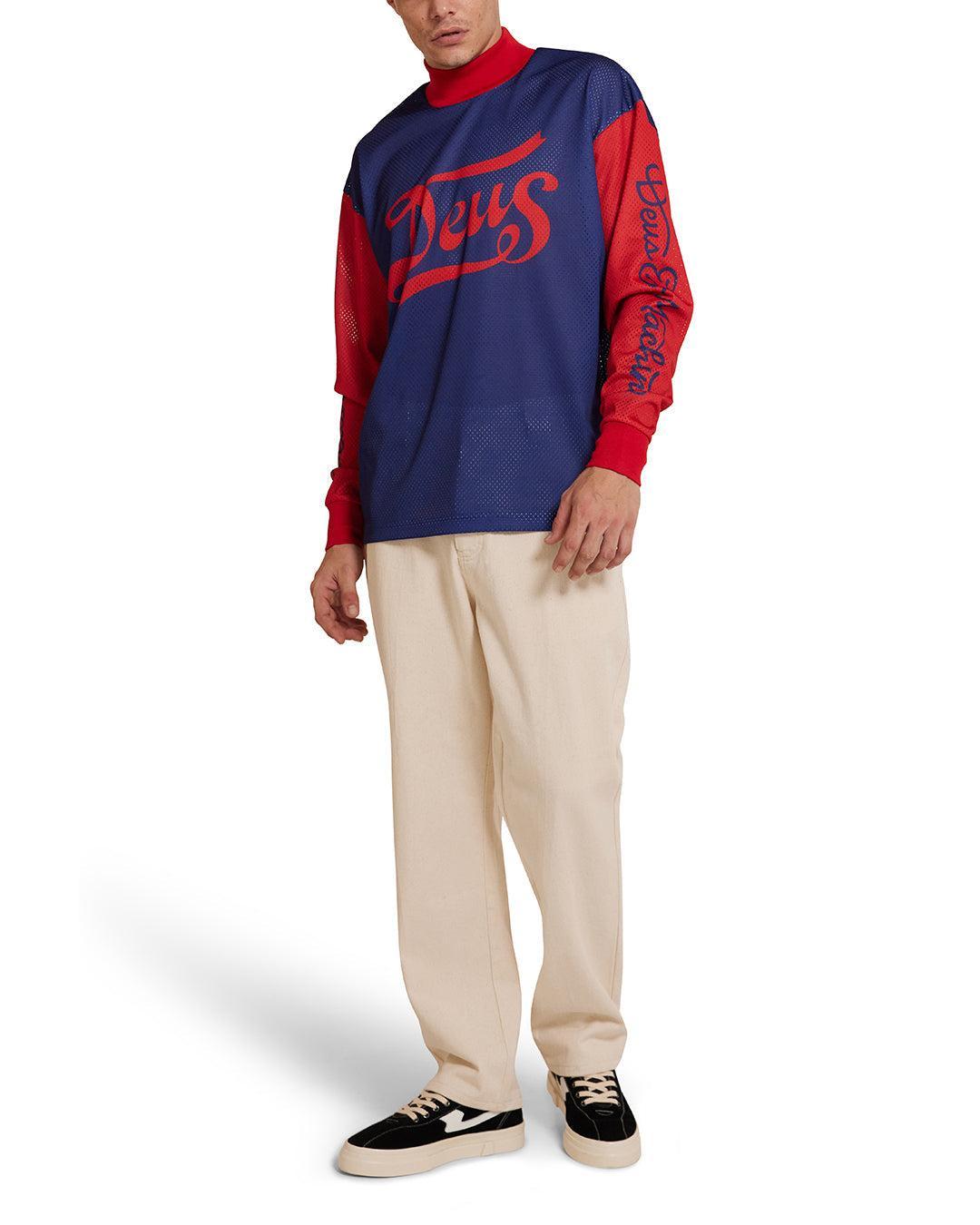 Replay Moto Jersey - Estate Blue Product Image