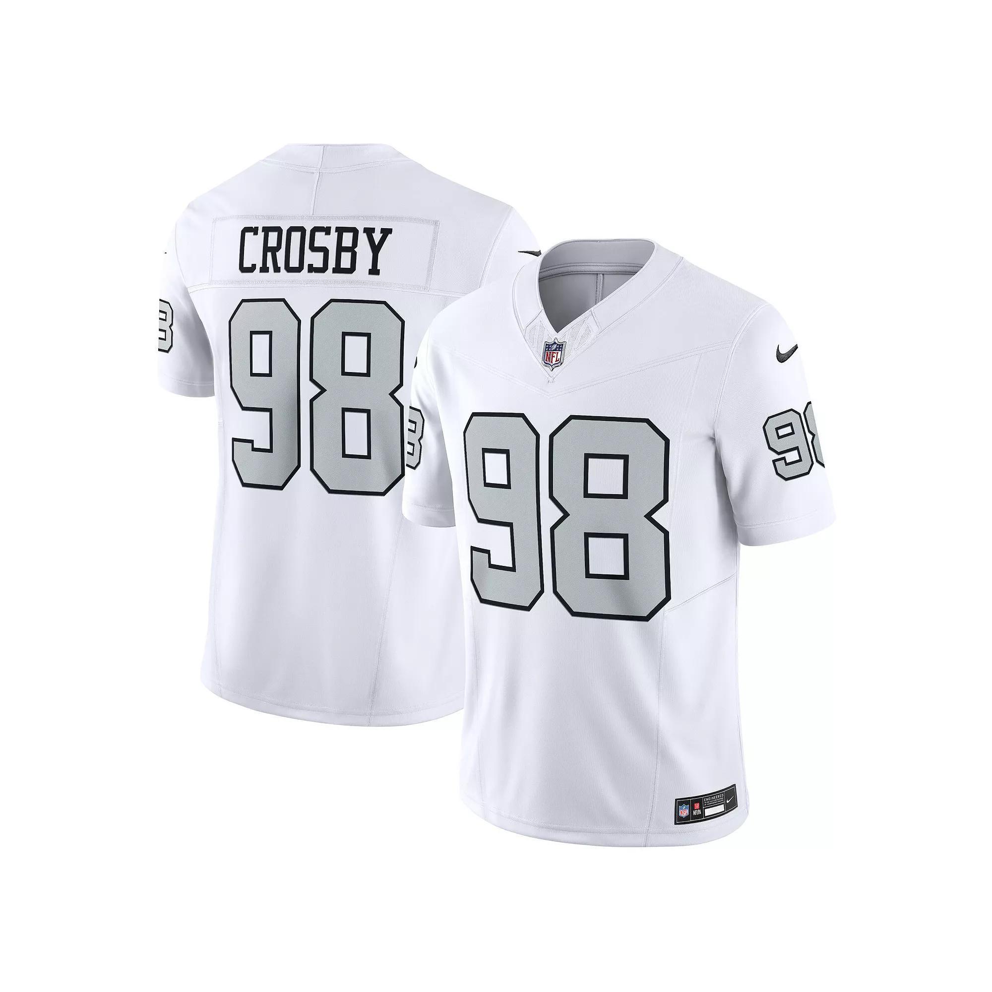 Men's Nike Maxx Crosby White Las Vegas Raiders Vapor F.U.S.E. Limited Jersey, Size: 3XL, Lvr White Product Image