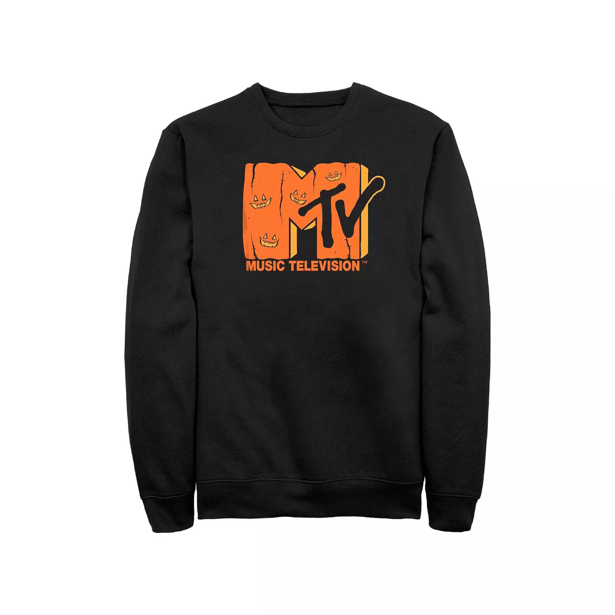 Men's Tropical Shark Graphic Fleece, Size: XL, Black Product Image
