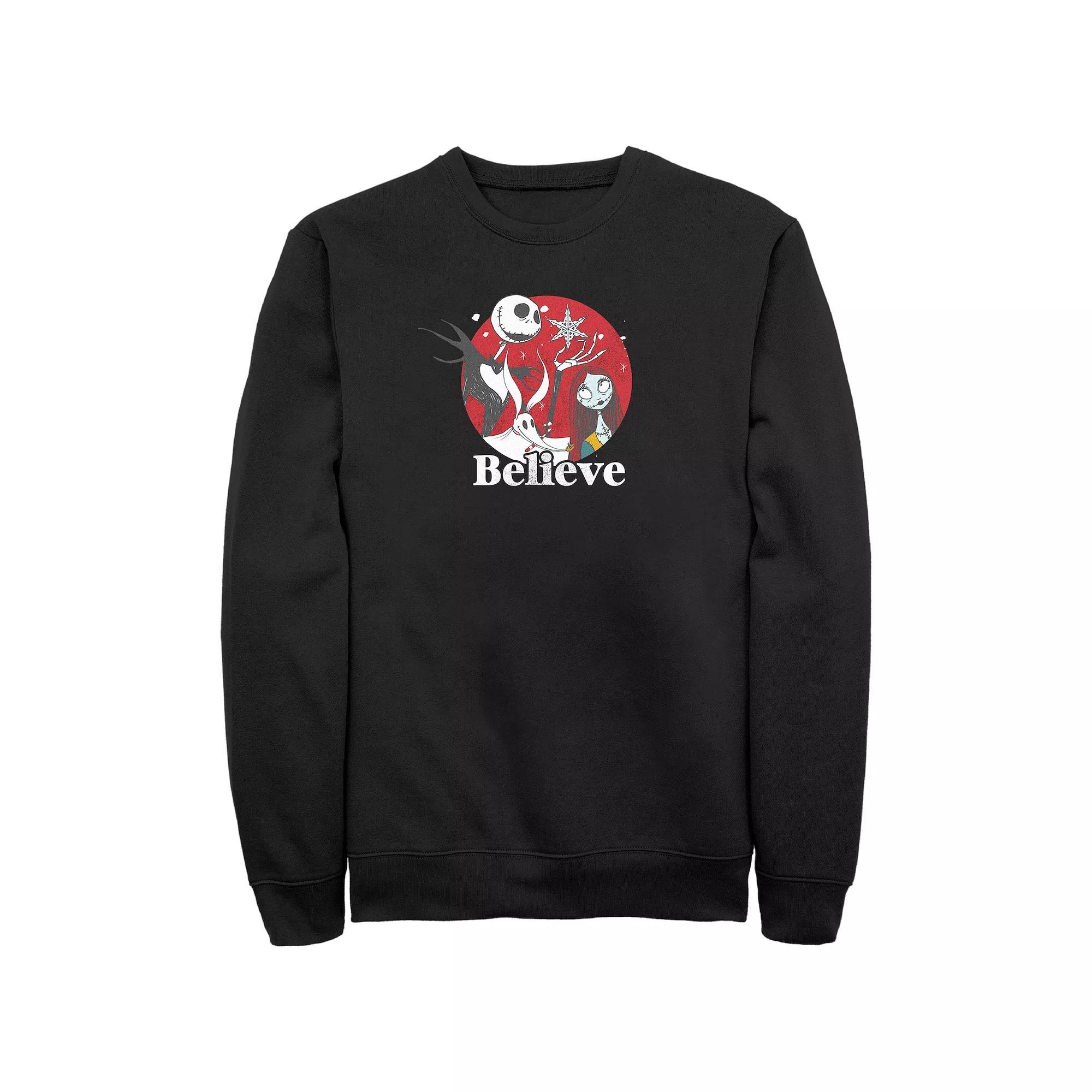 Disney's Lilo & Stitch Men's Winter Wonderland Snow globe Stitch Fleece, Size: Small, Red Product Image