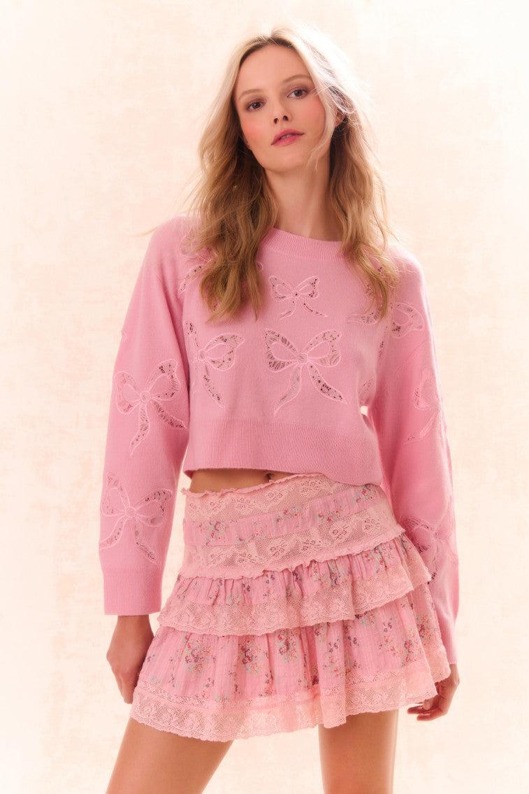 Parson Bow Print Pullover - BLACK Product Image