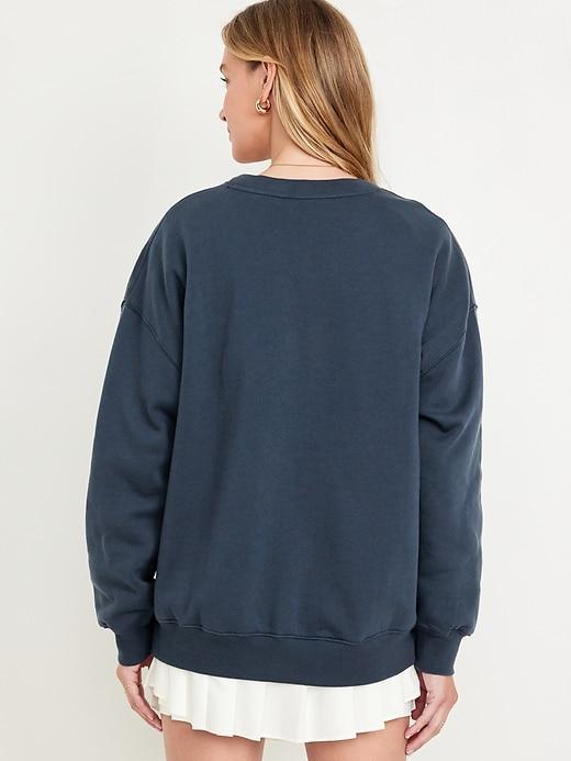 SoComfy Oversized Graphic Sweatshirt Product Image