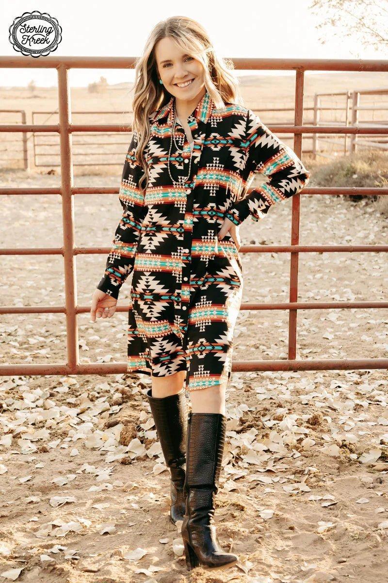 Bandera Button Up Dress Product Image