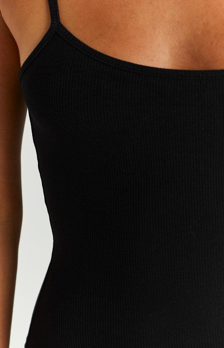Ingrid Black Mini Slip Dress Product Image