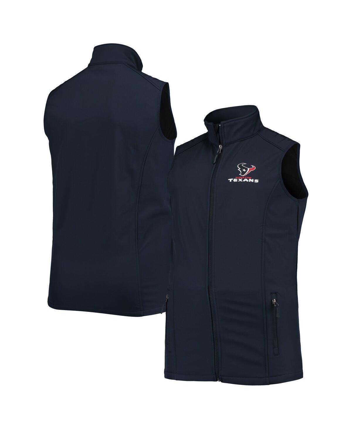Men's Dunbrooke Navy Houston Texans Big & Tall Archer Softshell Full-Zip Vest, Size: XLT, Blue Product Image
