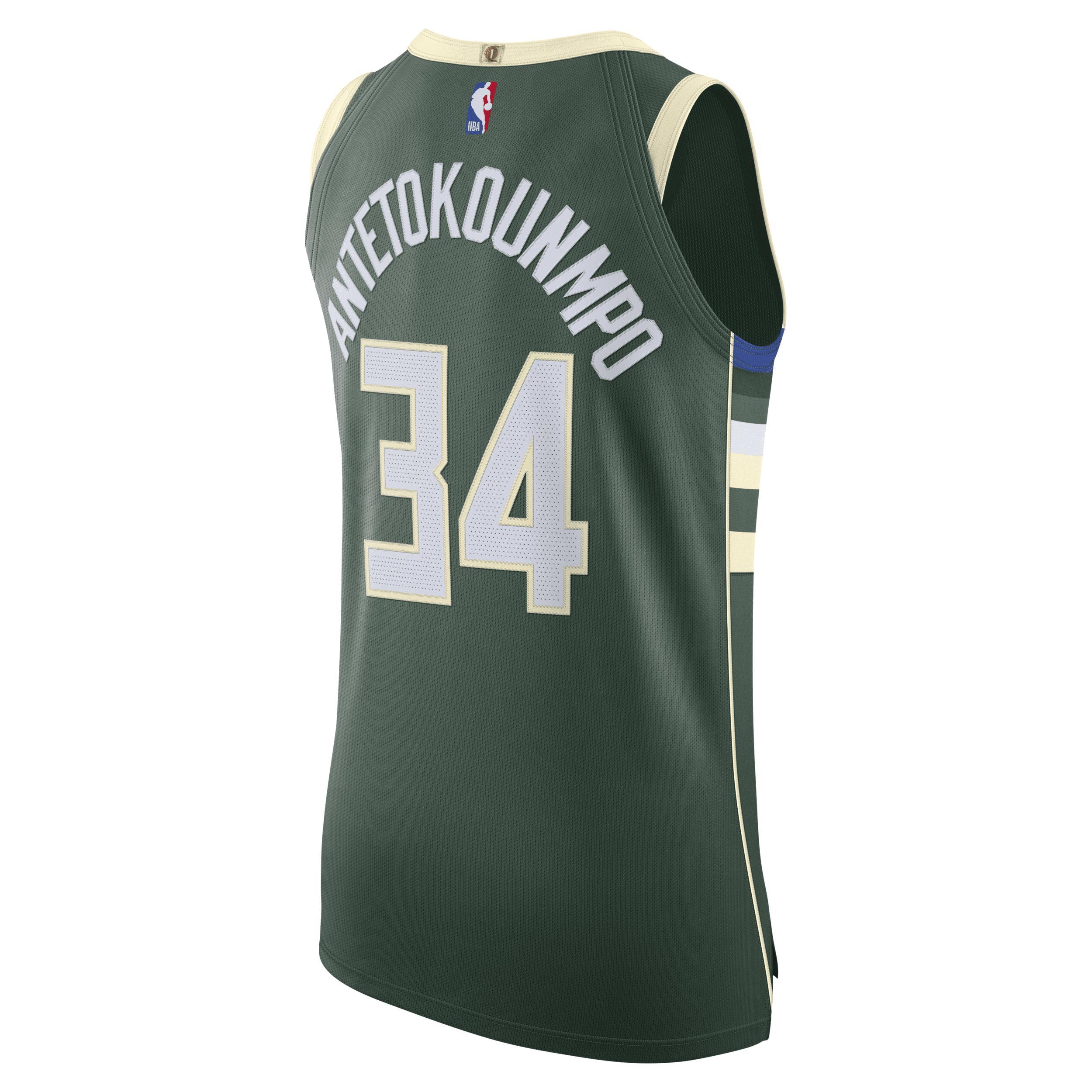 Giannis Antetokounmpo Bucks Icon Edition 2020 Nike Men's NBA Authentic Jersey Product Image