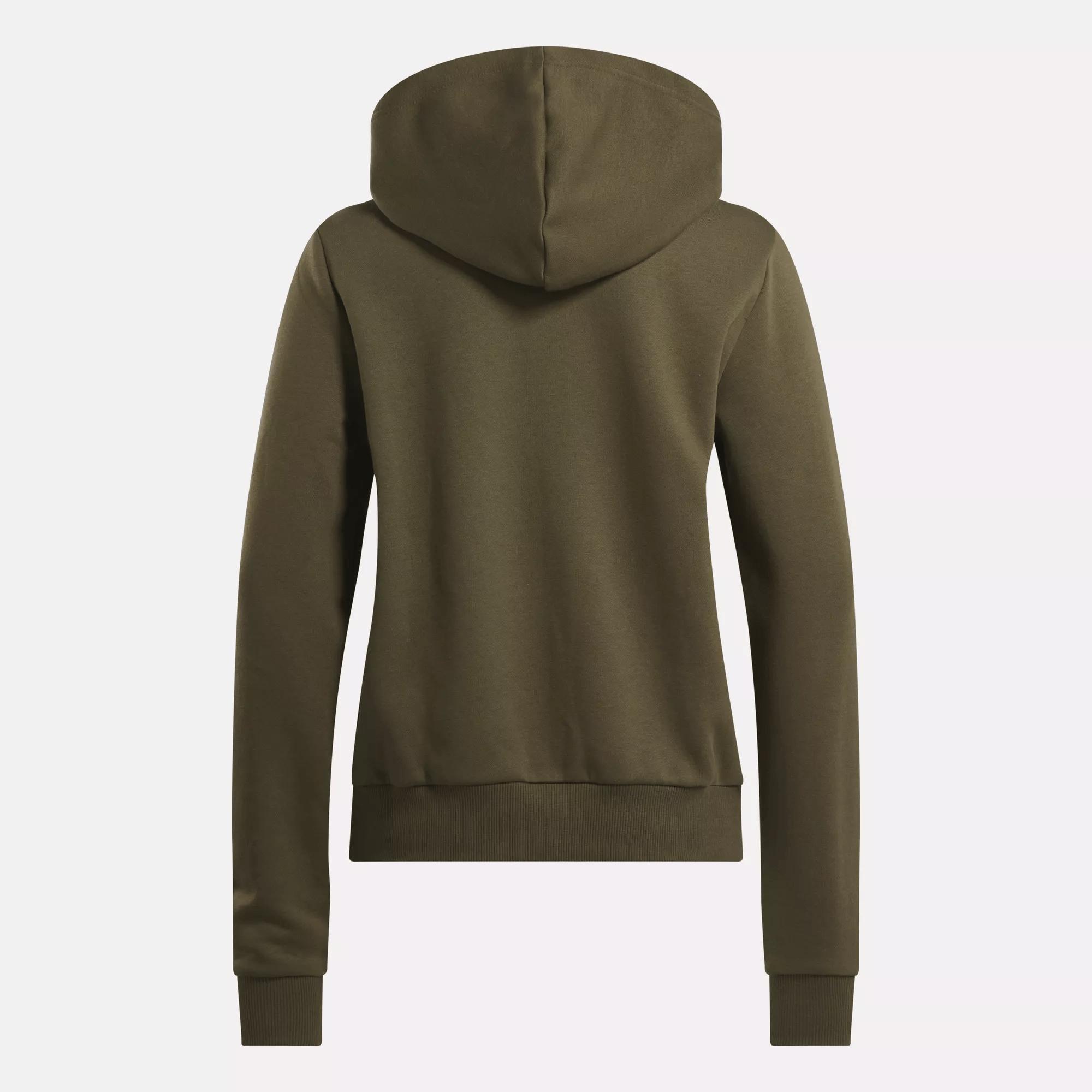 Women's Reebok Identity Small Logo Fleece Full-Zip Sweatshirt Female Product Image