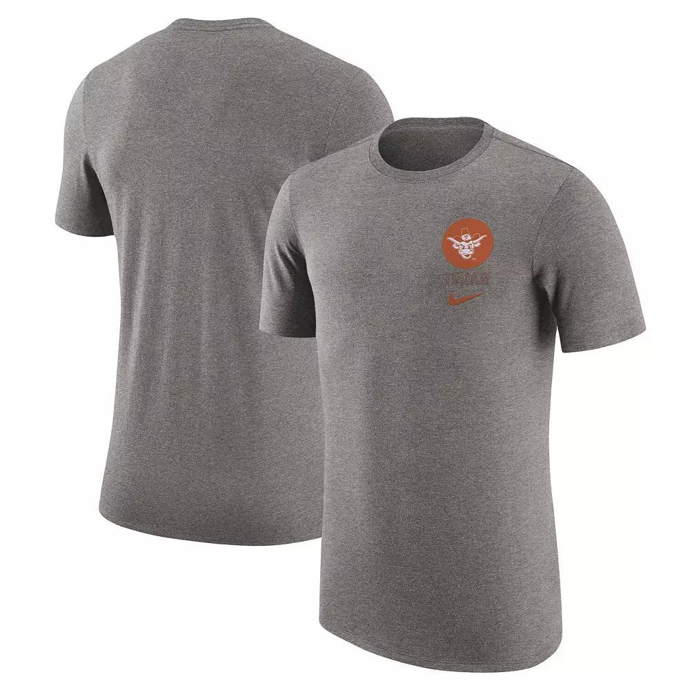 Men's Nike Heather Gray Tennessee Volunteers Retro Tri-Blend T-Shirt, Size: Medium, Grey Product Image