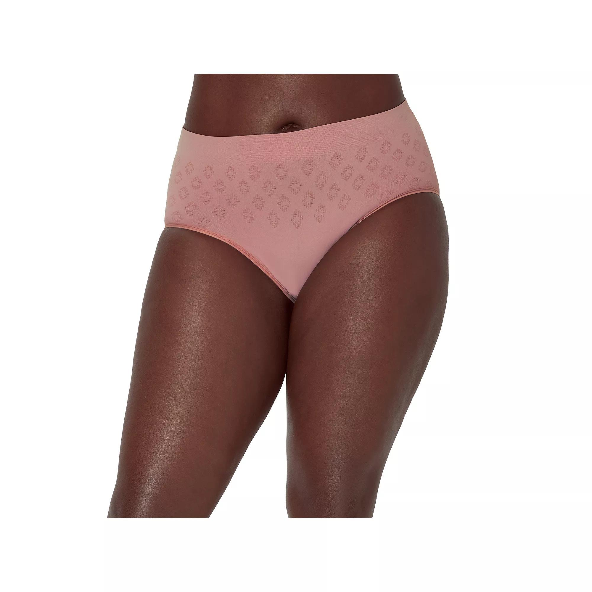 Women's Bali® Light Leak & Period Protection Brief Underwear DFSLB1, Size: Medium, Smokey Purple Mauve Product Image
