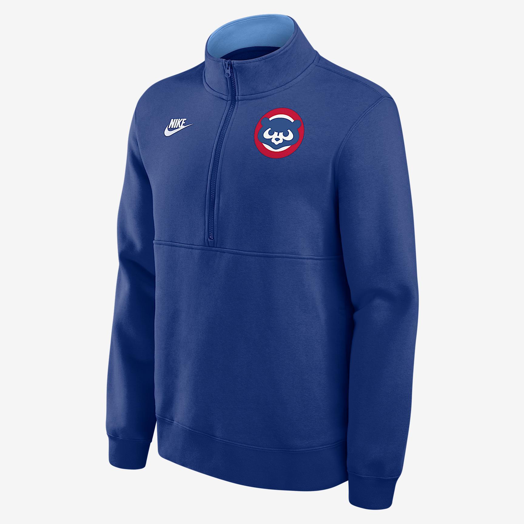 Chicago Cubs Cooperstown Nike Men's MLB 1/2-Zip Crew Product Image