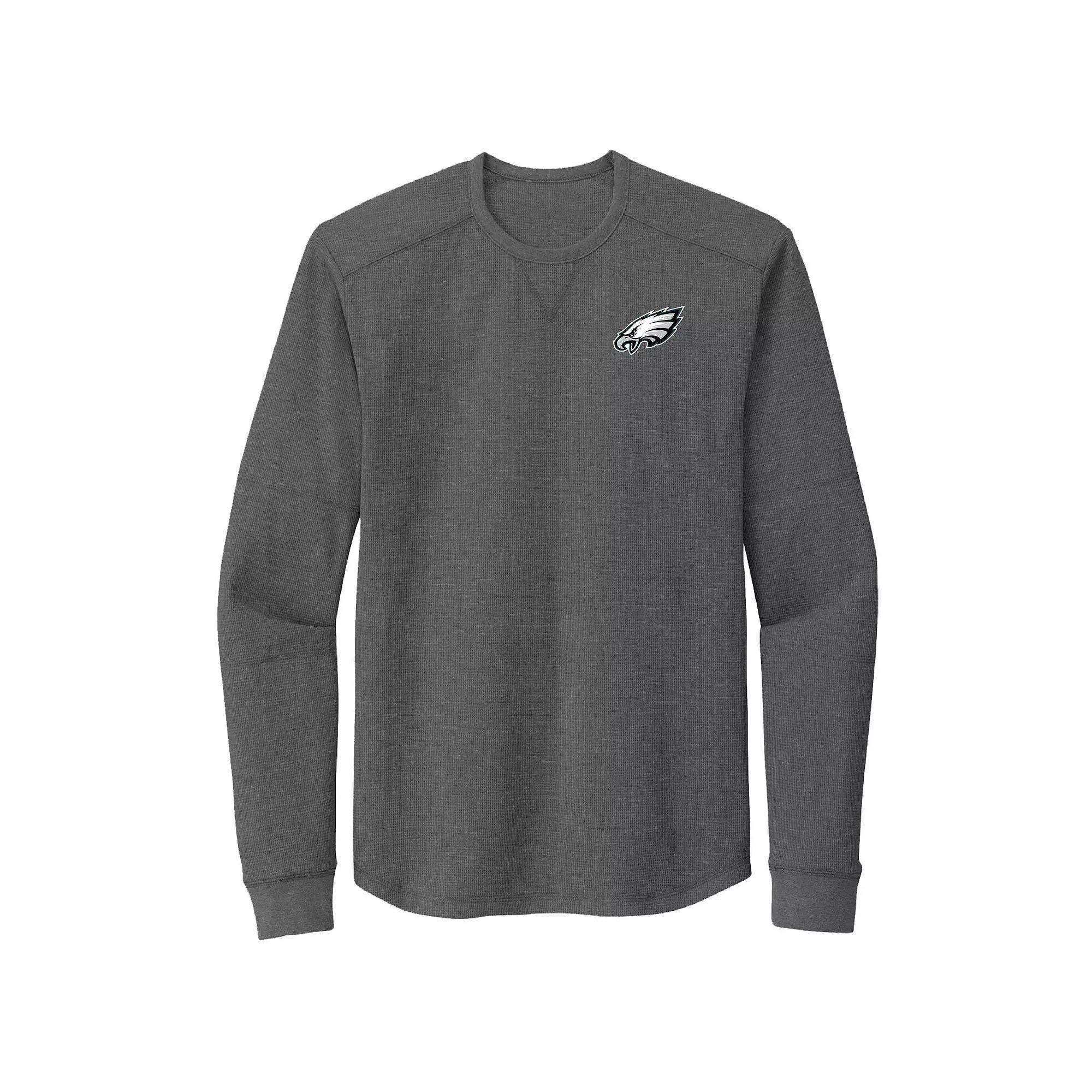 Men's Dunbrooke Heather Gray Philadelphia Eagles Cavalier Long Sleeve T-Shirt, Size: Large, Grey Product Image