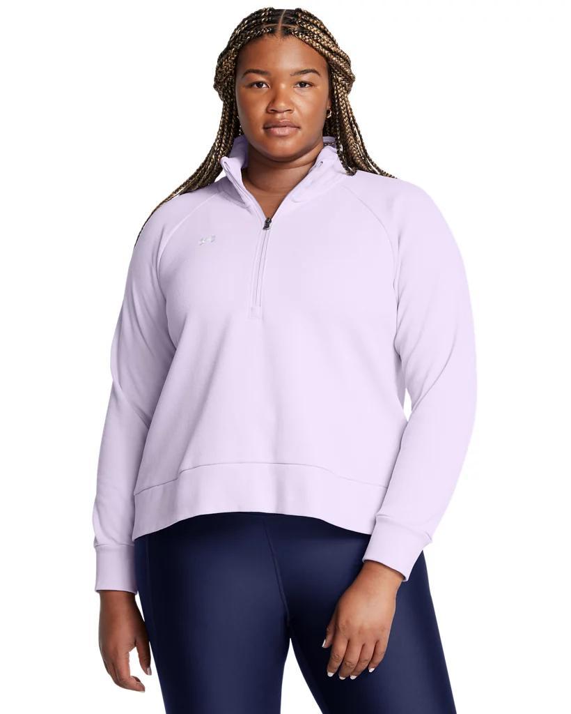 Women's UA Rival Fleece Textured ½ Zip Product Image